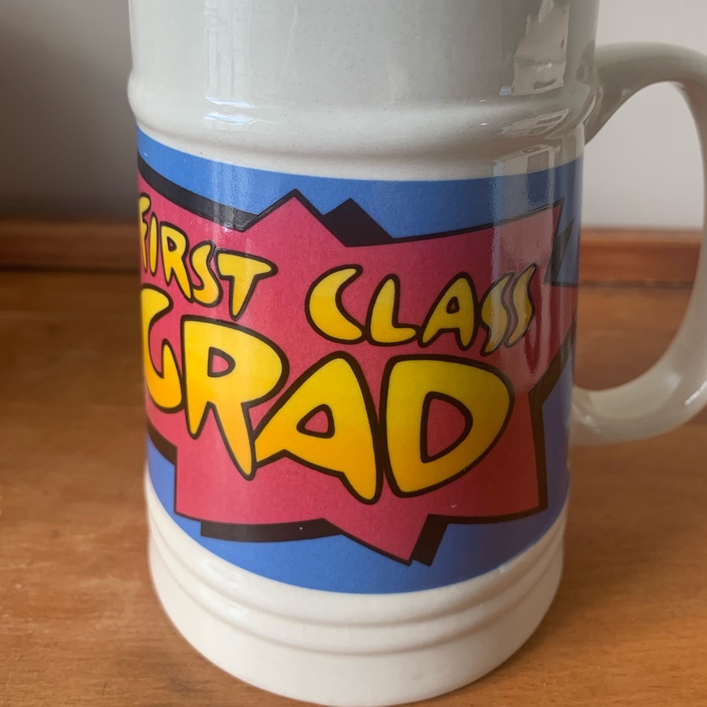 Retro First Class Grad Mug - Picture 2 of 6